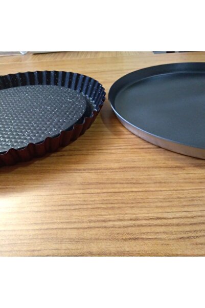 KURCH Tart Turta Kalıbı 30 Cm Ve Teflon Pizza Tavası 30 Cm 2'li Set