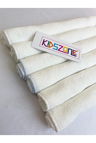 kidszone 6 Lı Bebek Ve Çocuk Sırt Havlusu Kız-Erkek Bebek Ter Bezi %100 Pamuk (28x20 CM)
