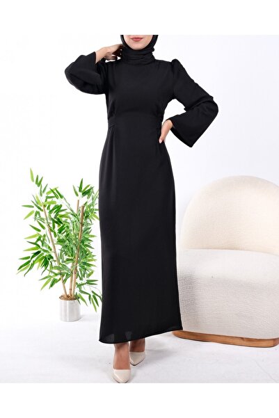 Modamorfo Júdás nyakú derékruha - fekete