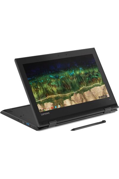 LENOVO 500e 11.6" 2-in-1 Chromebook,(Touch screen) with Stylus pen, Celeron, 4GB RAM, 32GB eMMC