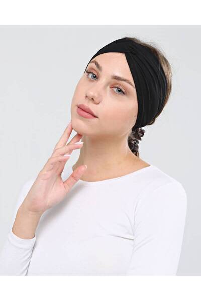 Ecardin Bandana Rahat Çapraz Bone - St 055 Siyah