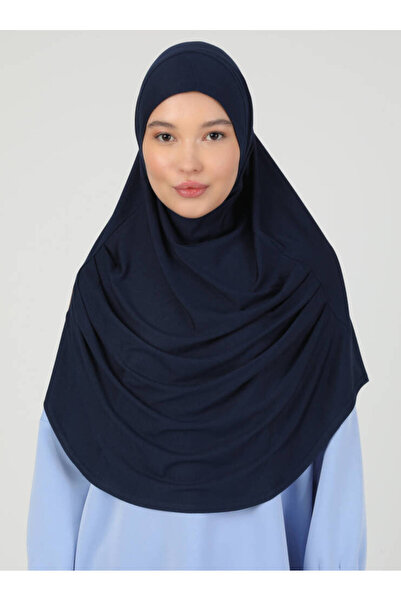Ecardin شال تربان مريح للحجاب - ست 406 أزرق داكن