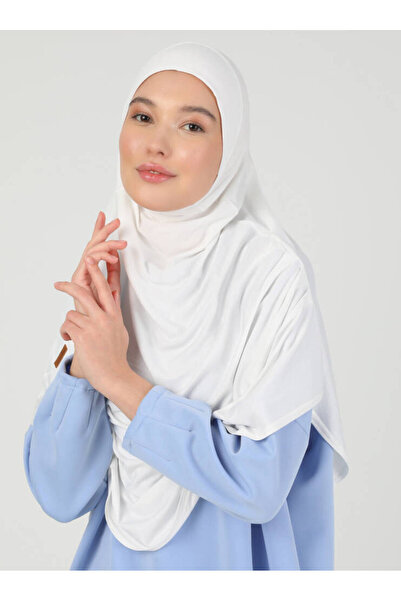 Ecardin شال تربان مريح للحجاب - ست 406 كريمي