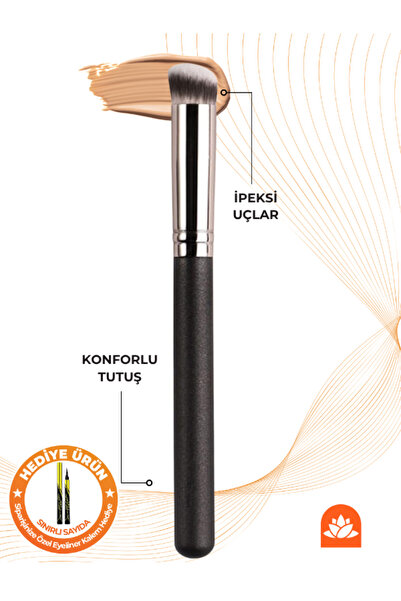 Güzellik Deposu Premium Kalite Açılı Kapatıcı, İnce Kontur Concealer Fırça Ma...