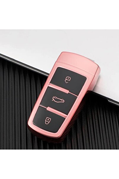 OEM Smart key case Volkswagen VW CC Passat B6 B7 Passat CC M6, pink, cars with start-stop system