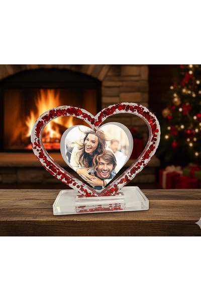 Buki'nin Atölyesi Epoksi Dekoratif Kalp Çerçeve El Yapımı Yılbaşı Sevgililer ...