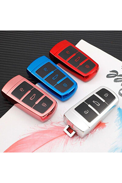 OEM Smart key case Volkswagen VW CC Passat B6 B7 Passat CC M6, pink, cars with start-stop system