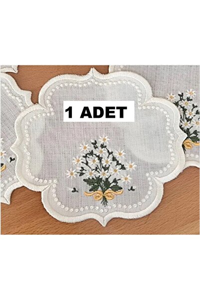 Nakışkonsept Papatya Desenli Puanlı Kokteyl Peçete 1adet