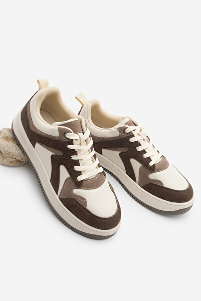 Marjin Women's Sneaker High Sole Sports Shoes Aryan Brown