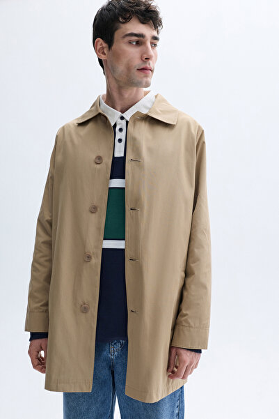 Mudo Men's Collar Trench Coat