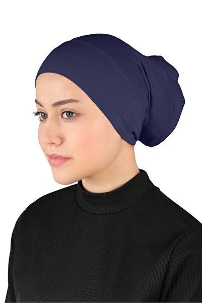 Ecardin Bună pentru țeavă Confortabilă și practică Hijab Bonnet - ST222 Bleumarin