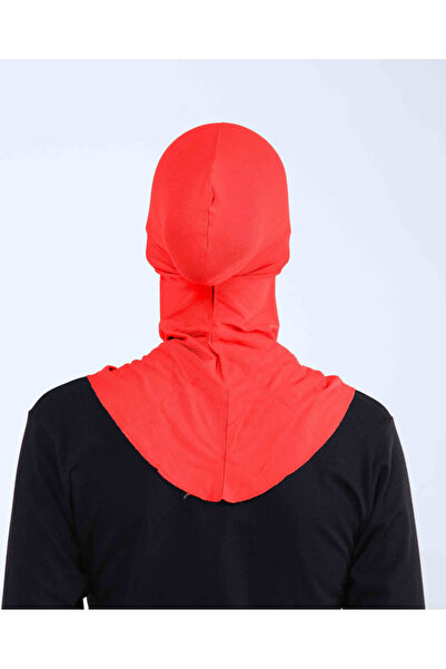 Ecardin Cross Hijab Turban Cross Neck Collar Bonnet - St 232 Red