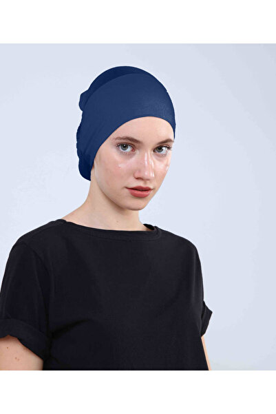 Ecardin Hava Alan Kaymayan Tesettür Bone - Arkası Tül Kumaş Pratik Silikonlu ...