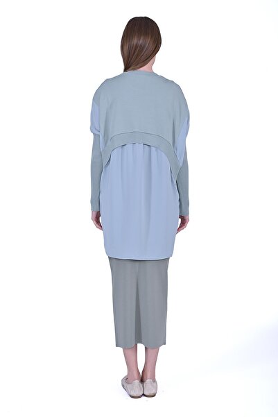 Invee Shirt knitwear tunic mint