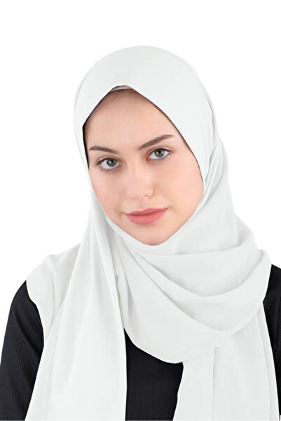 Ecardin Σάλι από σιφόν με κορδόνι από ύφασμα Sandy - St 600 Cream