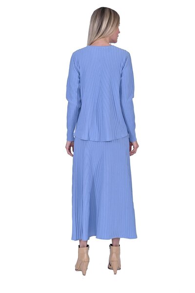 Invee Application Knitwear Tunic Blue