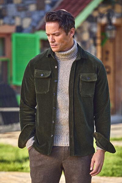 SMILE Gunnar Green Cotton Top Shirt