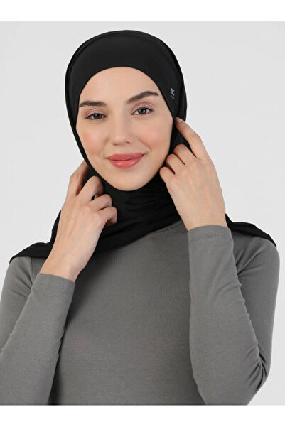 Ecardin Premium Pro Scarfs Tesettür Micro Șal - St 054 Negru