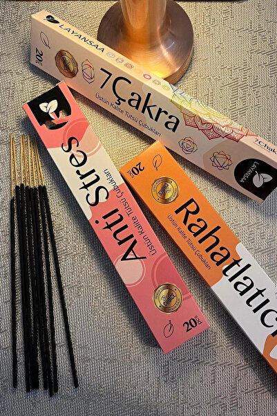 OrdoVeni Tütsü Seti - 3 Farklı Aroma 60 Adet Tütsü & Oda Kokusu