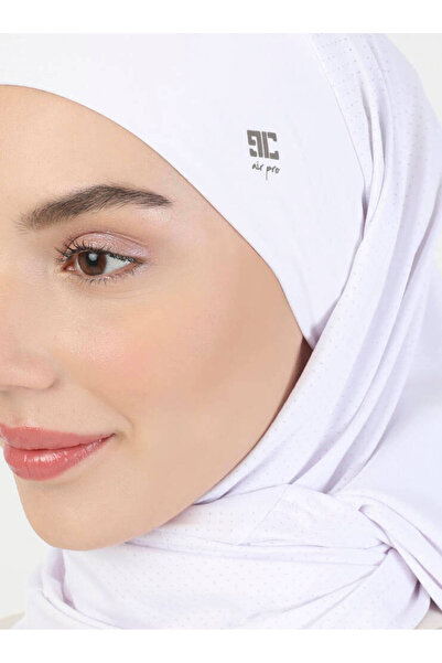 Ecardin Premium Pro Scarfs Tesettür Micro Șal - St 054 Alb