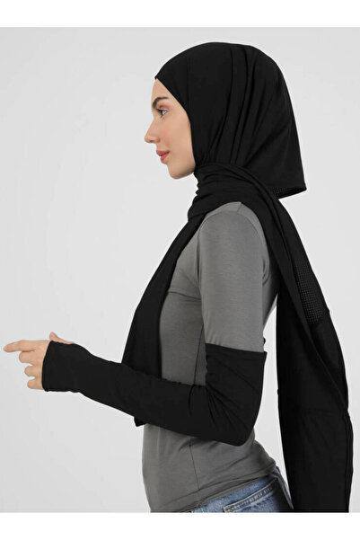 Ecardin Set de micro-mâneci sport Pro Scarfs - St 097 Negru