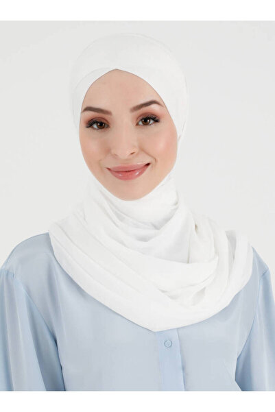 Ecardin Şal încrucişat din țesătură din şifon Boneli - St 392 Crem