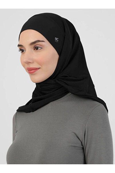 Ecardin Premium Pro Scarfs Tesettür Micro Șal - St 054 Negru