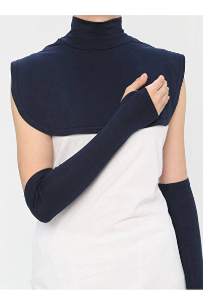 Ecardin Yakalık Boyunluklu / Kolluk Rahat Set - St 175 Lacivert