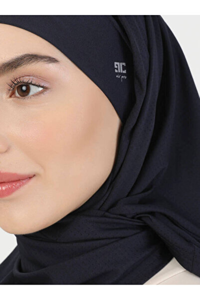 Ecardin Premium Pro Scarfs Tesettură Micro Șal - St 054 Bleumarin