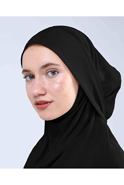 Ecardin Τουρμπάνι με κορδόνι από ύφασμα κρεπ - St 091 Μαύρο