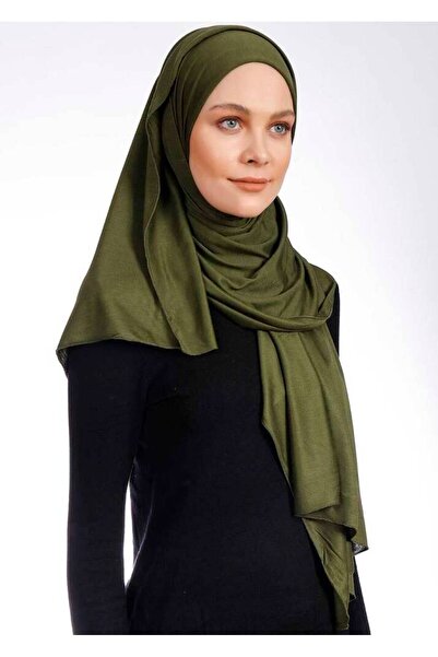 Ecardin Σάλι από χτενισμένο βαμβάκι - St 131 Χακί