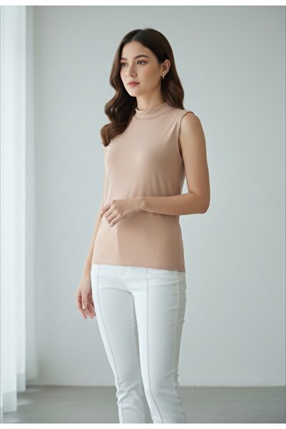 ENDAMIM Short Fisherman Collar Combed Cotton Thin Soft Textured Lining / Underwear