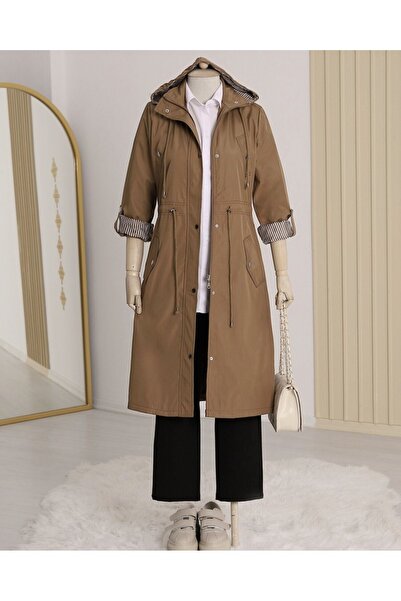 Modamorfo Тренчкот з підкладкою в смужку - Taba