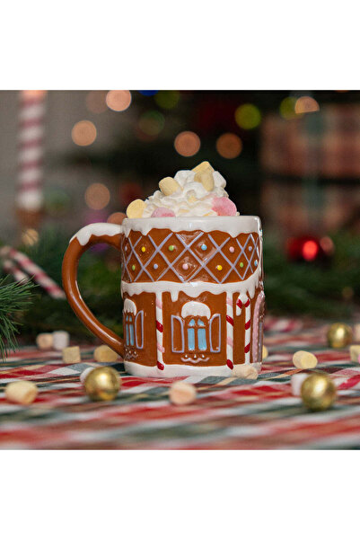 Flying Tiger Copenhagen Kurabiye Ev Şeklinde Yılbaşı Kupası 320 ml