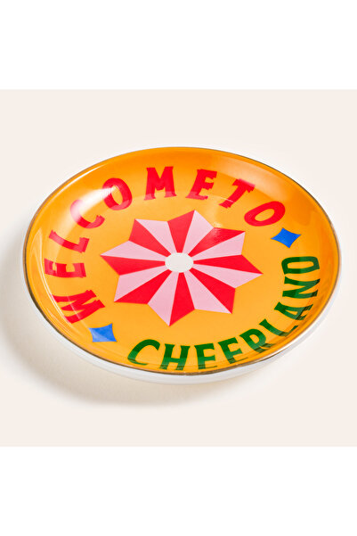 Zsa Zsa Zsu Luohu Porselen Tabak 10x10x1 Cm Sarı