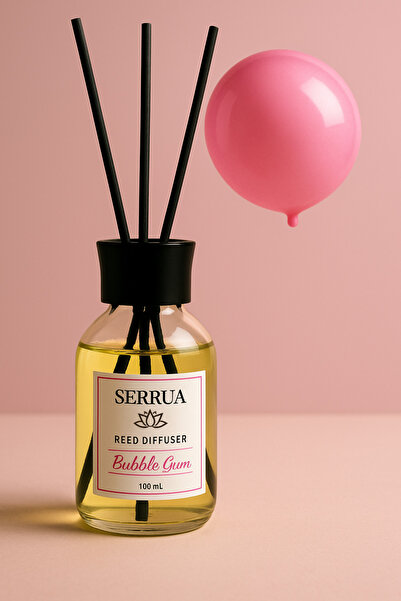 Serrua Sakız Çubuklu Oda Kokusu Bubble Gum Reed Diffuser 100 Ml