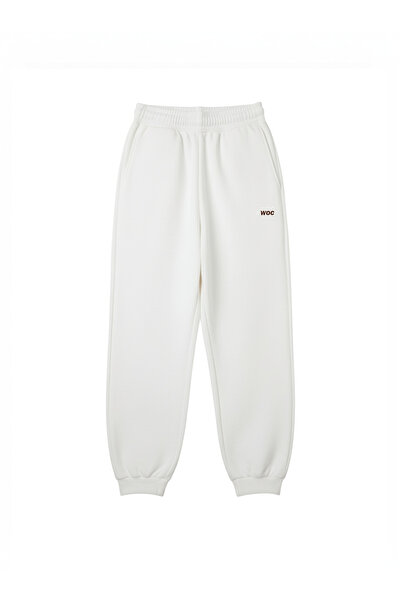 WHITE OF CREATIVE Baggy Basic Unisex Jogger Sweatpants