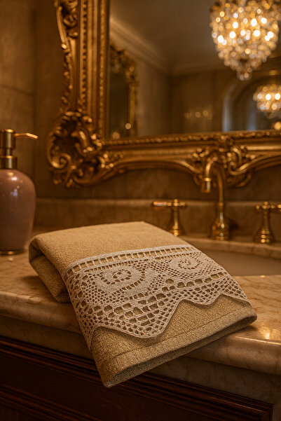 Çeyiz Bahçesi منشفة مخملية من الدانتيل من كوباناكي