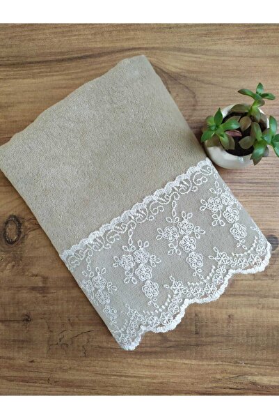Çeyiz Bahçesi Капучино Пітірчик Кадифений Рушник 50&90