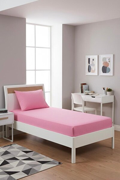 üntaş Life Single Yellow Fitted Sheet +1 Pillowcase