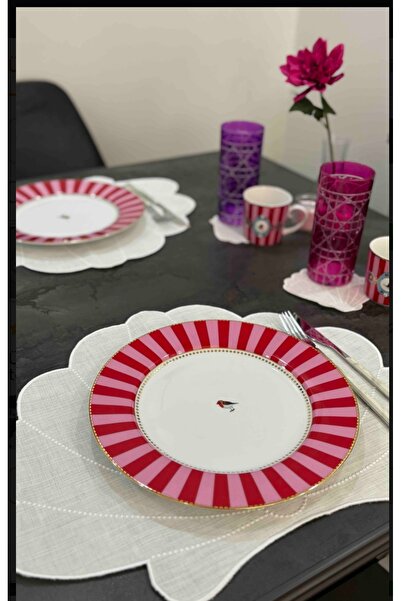 EVHOME 6 Adet Amerikan Servis KETEN LEKE TUTMAZ KUMAŞ