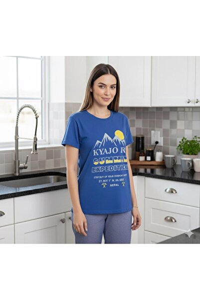 Sude HOMEWEAR Women's Short-Sleeve Pajama Set
