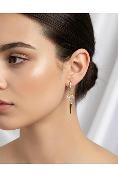 Stilbenim أقراط ذهبية من الفولاذ