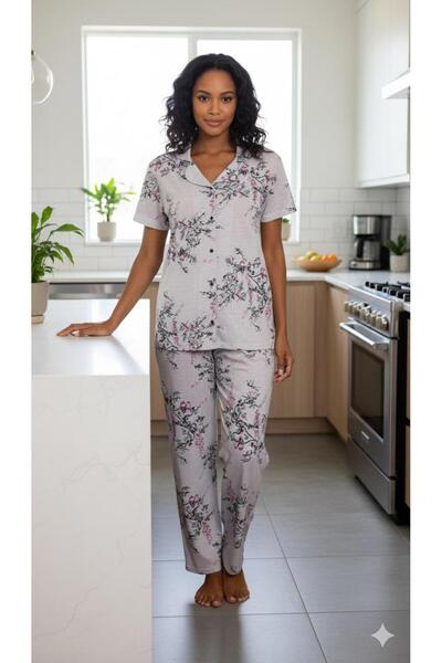 Sude HOMEWEAR Set pijama cu mânecă scurta pentru damă 