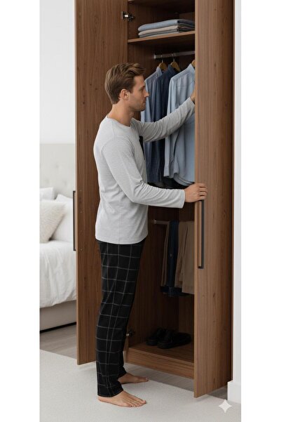 Sude HOMEWEAR Men's Long Sleeve Pajama Set