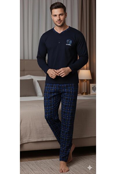 Sude HOMEWEAR Чоловічий комплект піжами з довгим рукавом