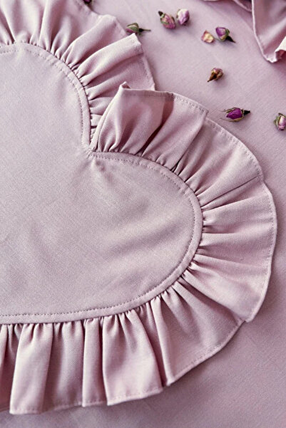 KaiHome Frilly Linen Supla / 2Pcs American Service Rosy Heart
