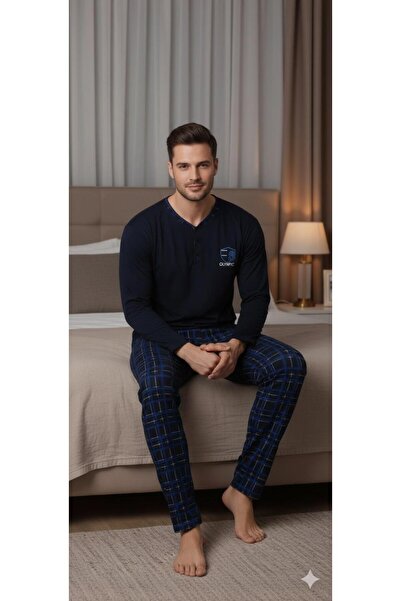 Sude HOMEWEAR Чоловічий комплект піжами з довгим рукавом