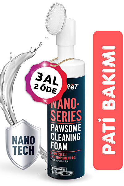 Metapet Kedi Pati Temizleme Köpüğü, Pati Yıkama, Nano Series, Hijyen Bakımı, Fırçalı Temizleyici Aparatı
