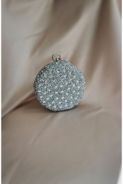 Gül Karatekin Rochie de seara Crystal Stone Geanta portofoliu dama rotunda